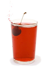 Image showing Cherry juice