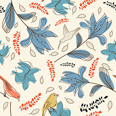 Image showing seamless floral pattern