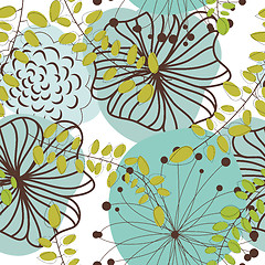 Image showing seamless floral pattern