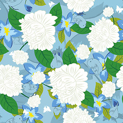 Image showing seamless floral pattern