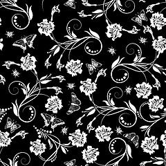 Image showing seamless floral pattern