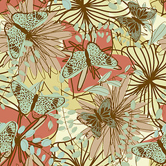 Image showing seamless floral pattern