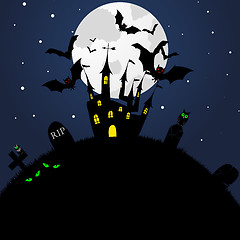 Image showing Happy halloween card