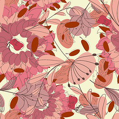 Image showing seamless floral pattern