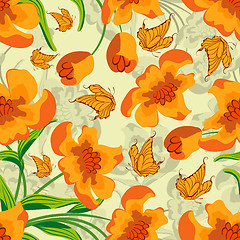 Image showing seamless floral pattern