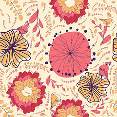 Image showing seamless floral pattern