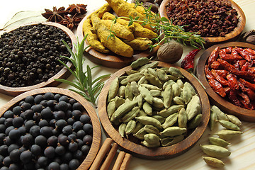 Image showing Spices and herbs