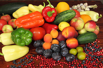 Image showing Fruits and vegetables