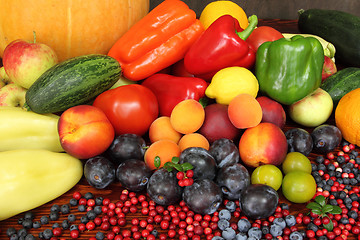 Image showing Fruits and vegetables