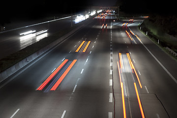 Image showing traffic by night