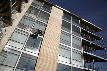 Image showing Cleaning windows