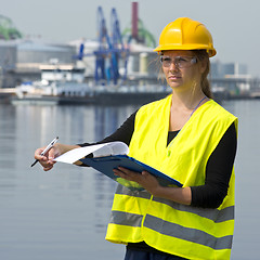 Image showing Female Inspector