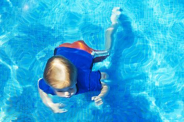 Image showing Boy holding his breath