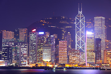 Image showing Hong Kong city at night