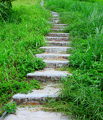 Image showing mountain path for hiking