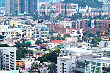 Image showing Hong Kong crowded building