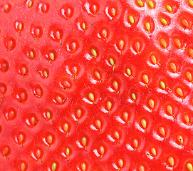 Image showing macro of strawberry texture