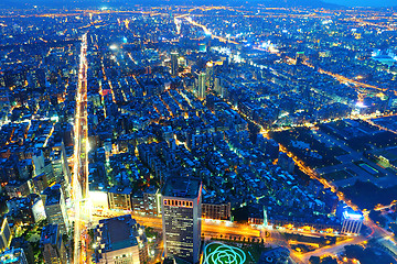 Image showing taipei city at night