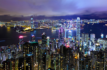 Image showing Hong Kong at night