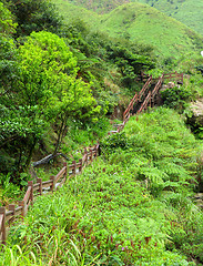 Image showing mountain path for hiking