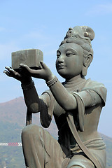 Image showing statue in chinese temple