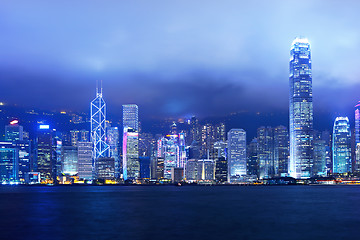 Image showing Hong Kong city at night