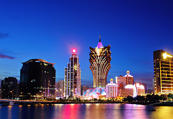 Image showing Macau at night