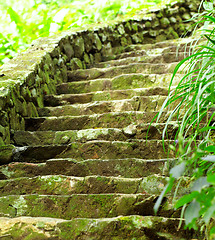 Image showing stone stair outdoor