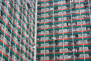 Image showing public apartment block in Hong Kong