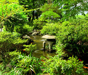 Image showing chinese traditional garden