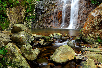 Image showing waterfall in forest