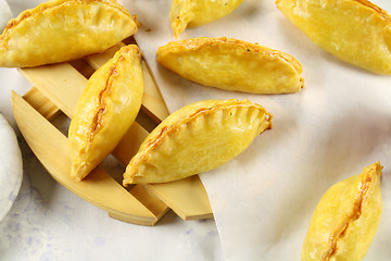 Image showing Golden Cornish Pasties