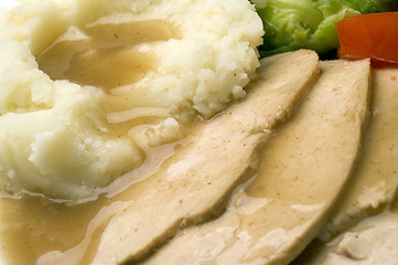 Image showing turkey dinner