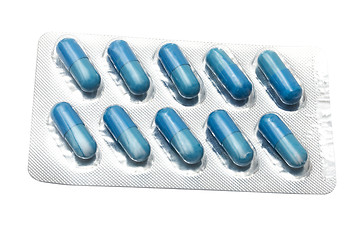 Image showing Blue Capsules