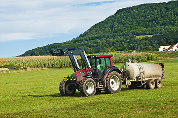 Image showing tractor with dung
