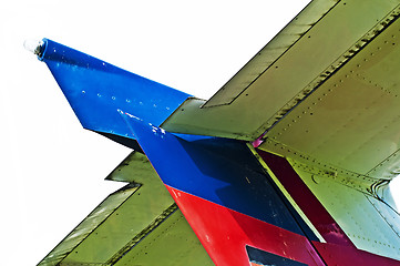 Image showing tail unit of a sporting aircraft