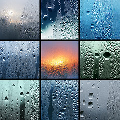 Image showing Water drop collage