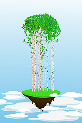 Image showing Flying forest