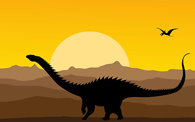Image showing Dinosaurs background