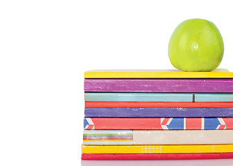 Image showing Apple and books