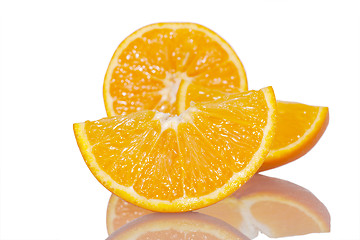 Image showing Ripe orange slices