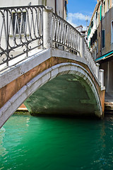 Image showing Bridge over a canal in Venice