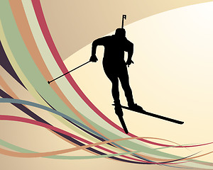 Image showing biathlon athlete