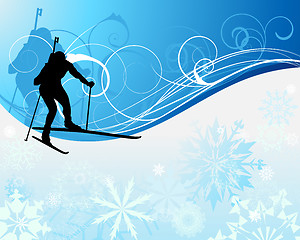 Image showing biathlon athlete