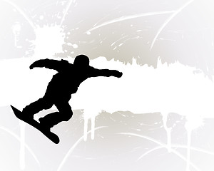 Image showing Snowboard background