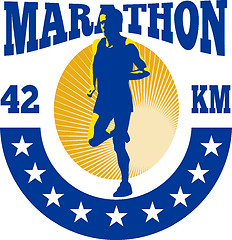 Image showing Marathon Runner Athlete Running