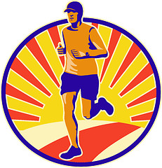 Image showing Marathon Runner Athlete Running