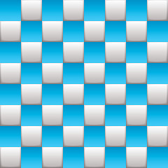 Image showing Checkered board blue