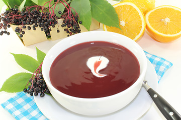 Image showing Elderberry soup