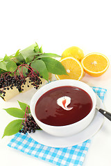 Image showing Elderberry soup
